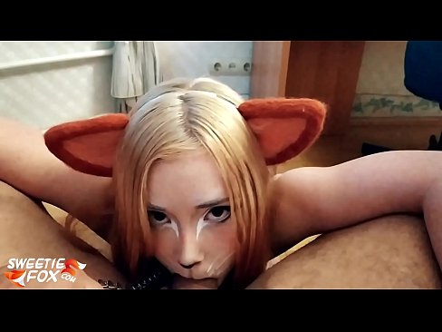 ❤️ Kitsune waxay liqaysaa dick oo afkeeda ku dhufatey ❤ Galmo ❌